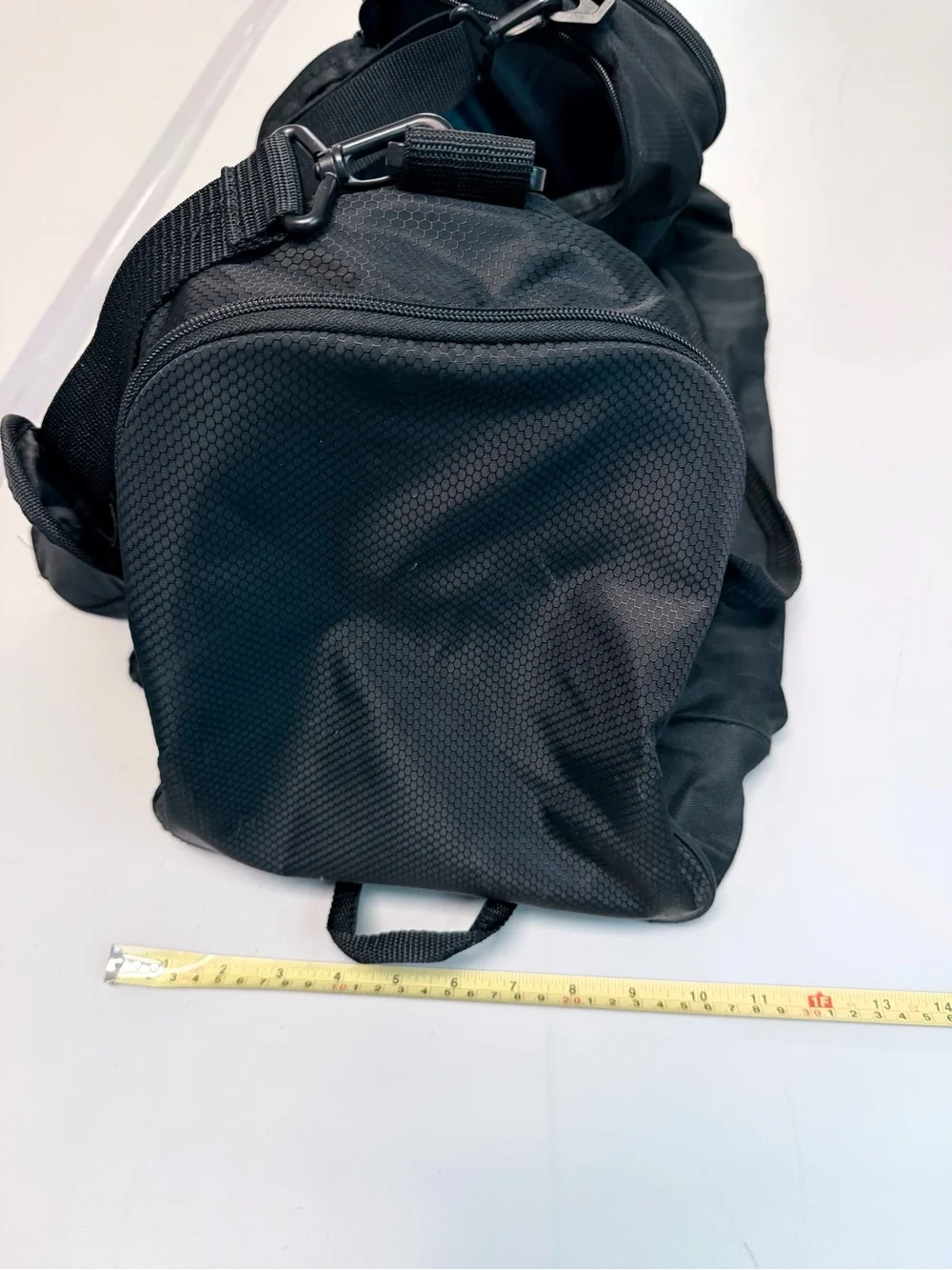 adidas Black Duffel Bag with Gold Logo